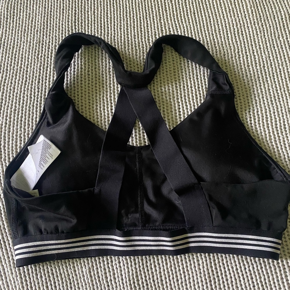 Adidas black sports bra